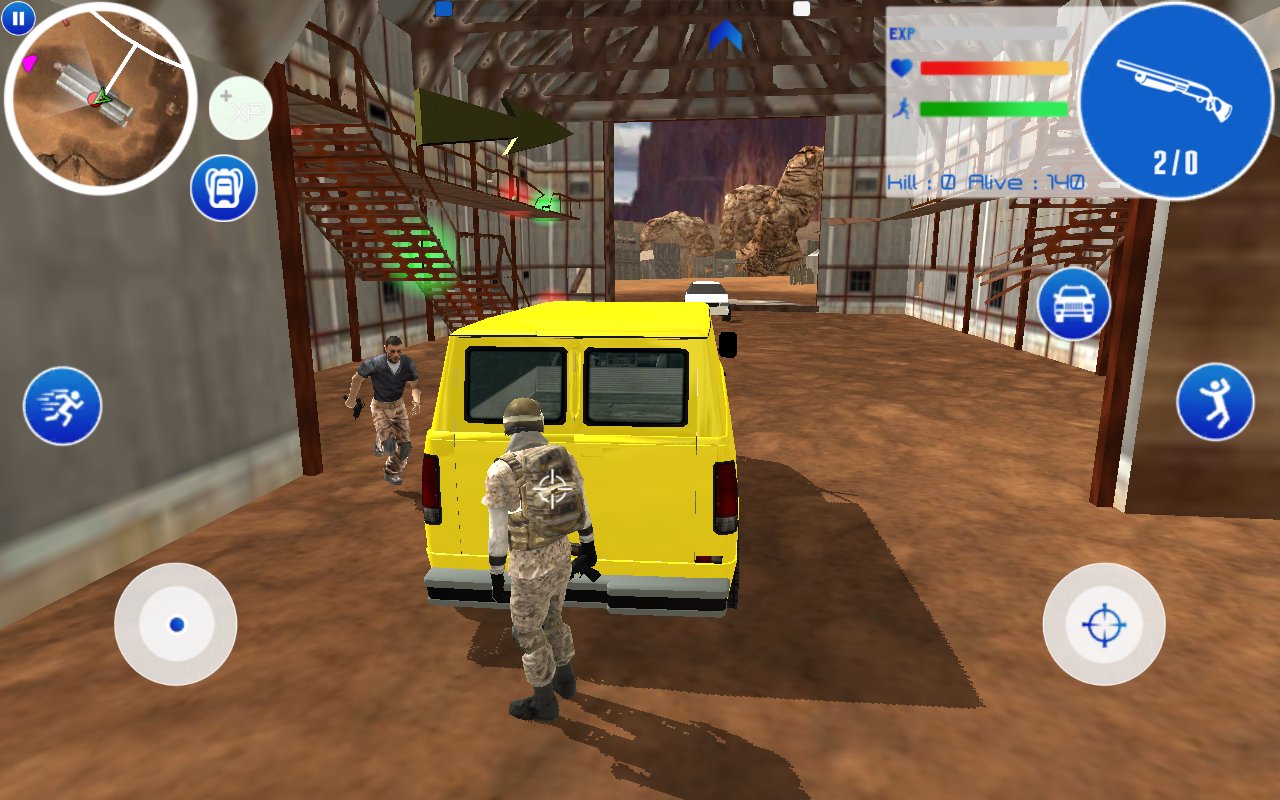 Desert Battleground เกมมือถือแนว Pubg แบบออฟไลน์ไล่ยิงบอทสุดมันส์